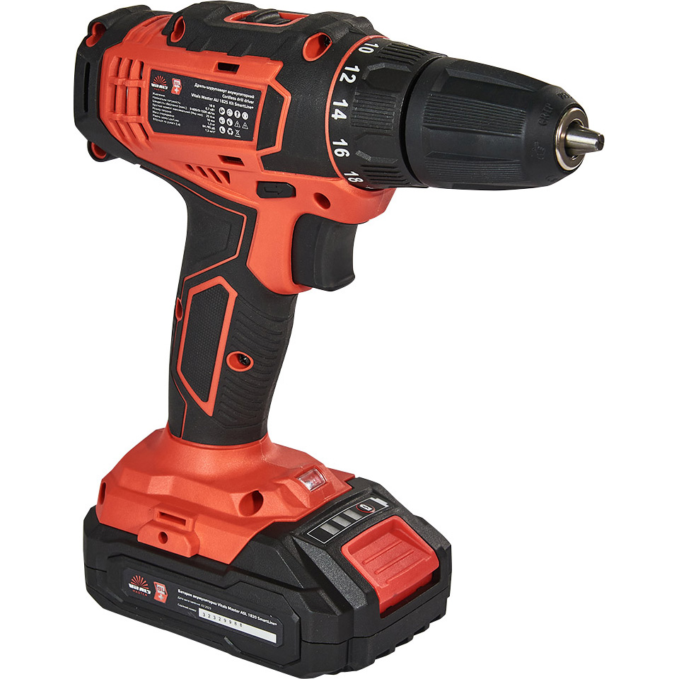 Дриль-шуруповерт VITALS Master AU 1825 Kit SmartLine+ Тип акумулятора Li-Ion