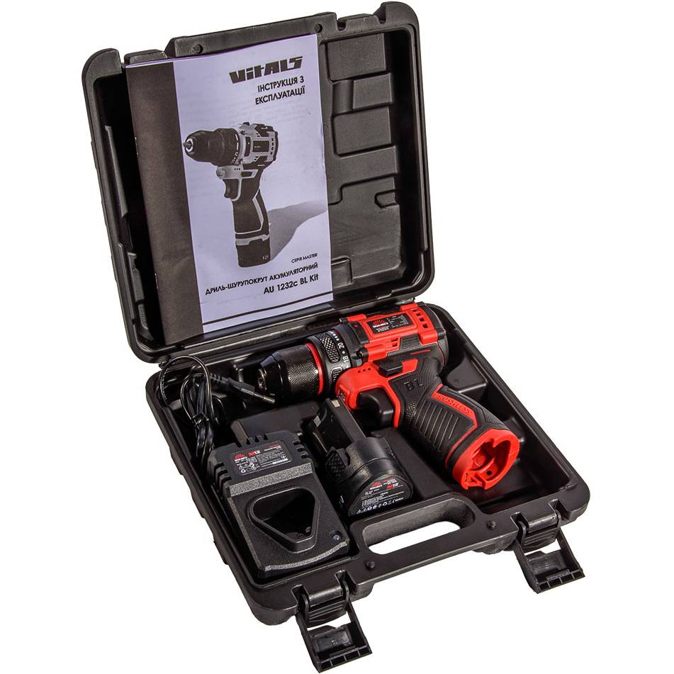 В інтернет магазині Дриль-шуруповерт VITALS Master AU 1232c BL Kit (235676)