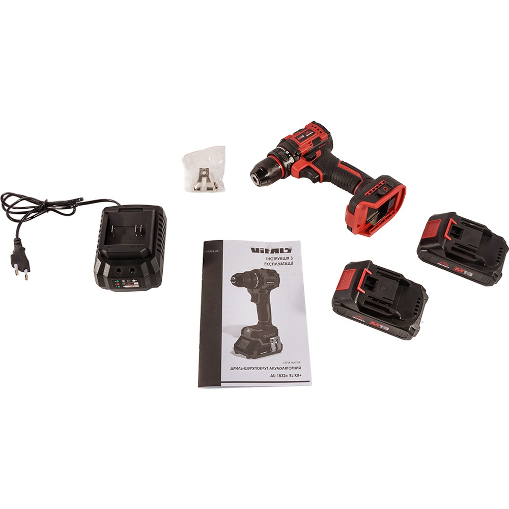 В Україні Дриль-шуруповерт VITALS Master AU 1832c BL Kit+ (235331)