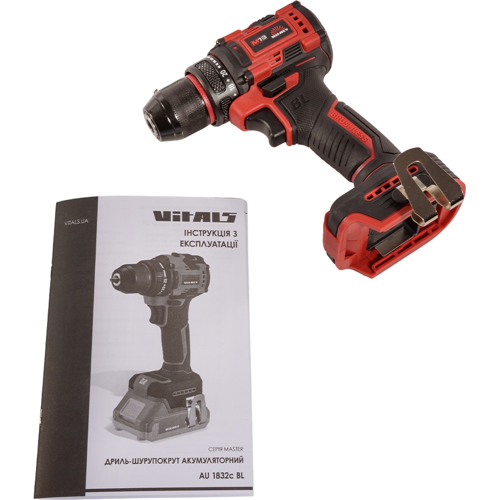 В інтернет магазині Дриль-шуруповерт VITALS Master AU 1832c BL без АКБ та ЗУ (235329)