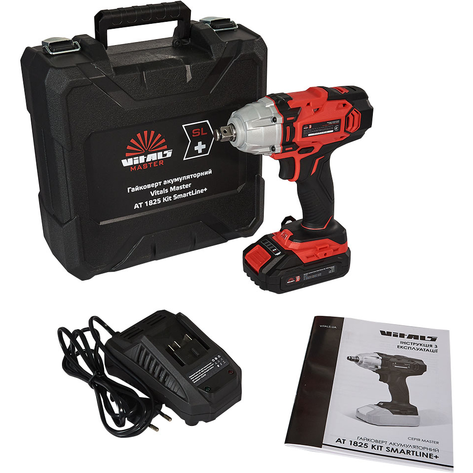 Зображення Гайковерт VITALS Master AT 1825 Kit SmartLine+ (184448)