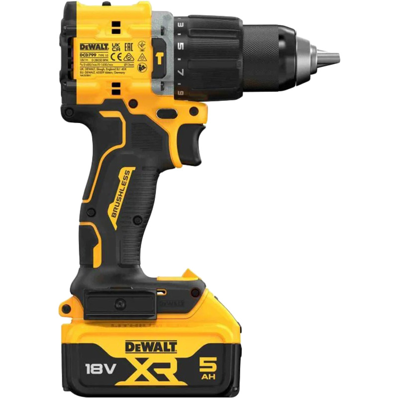 Дриль-шуруповерт DEWALT DCD799P2T Тип акумулятора Li-Ion