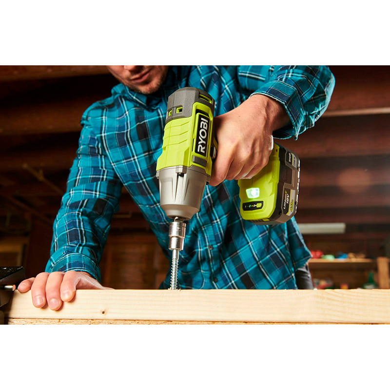 Гайковерт RYOBI ONE+ RIW18-1C20SA3 (5133005664) Аксесуари в комплекті кейс