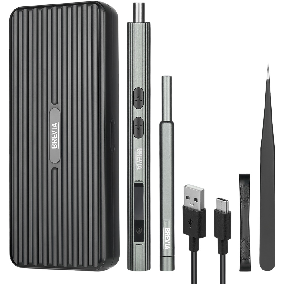 Зовнішній вигляд Електровикрутка BREVIA з набором біт 58 в 1 (55058EPC)