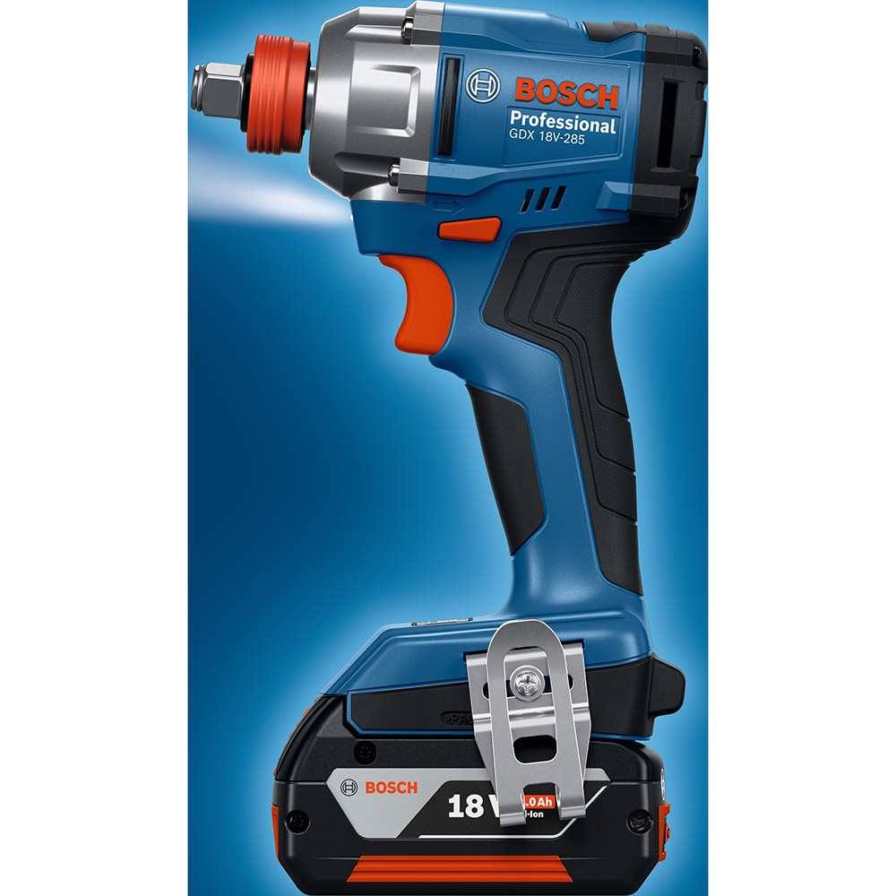 Гайковерт ударний BOSCH Professional GDX 18V-285 без АКБ та ЗУ (0.601.9N2.120) Тип живлення акумулятор