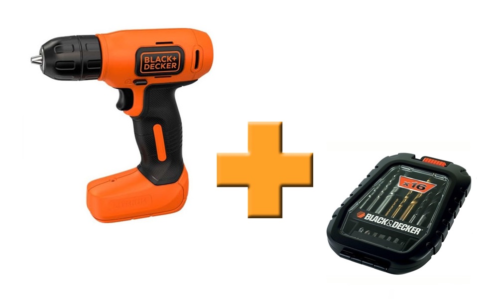 Шуруповерт BLACK&DECKER BDCD8 + набір A7186