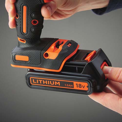 Шуруповерт ударный BLACK&DECKER BDCHD18KB Патрон быстрозажимной