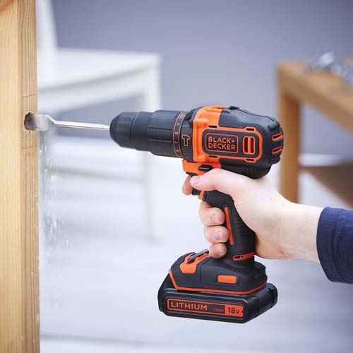 Шуруповерт ударный BLACK&DECKER BDCHD18KB Тип аккумулятора Li-Ion