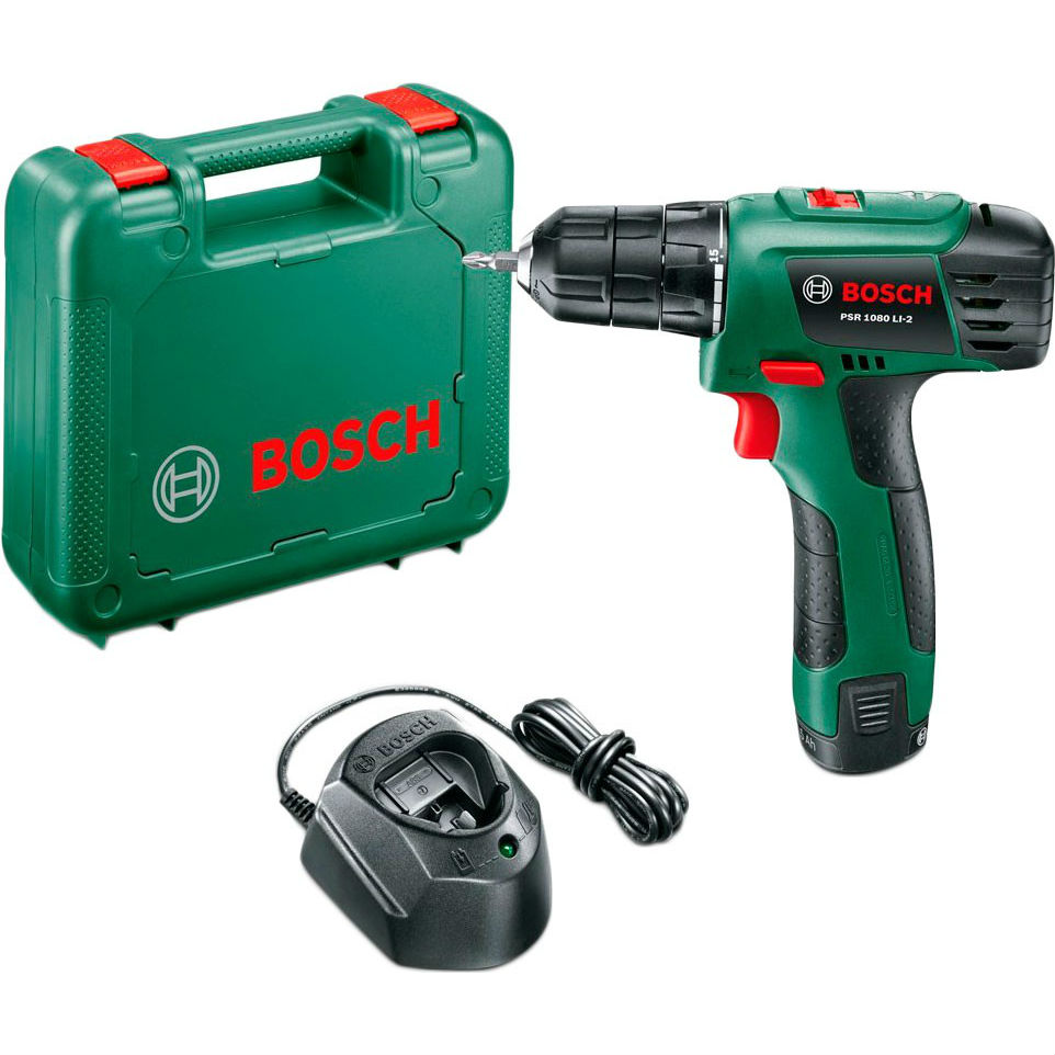 Дриль-шуруповерт BOSCH PSR 1080 LI-2 new (06039A2100) Патрон швидкозатискний