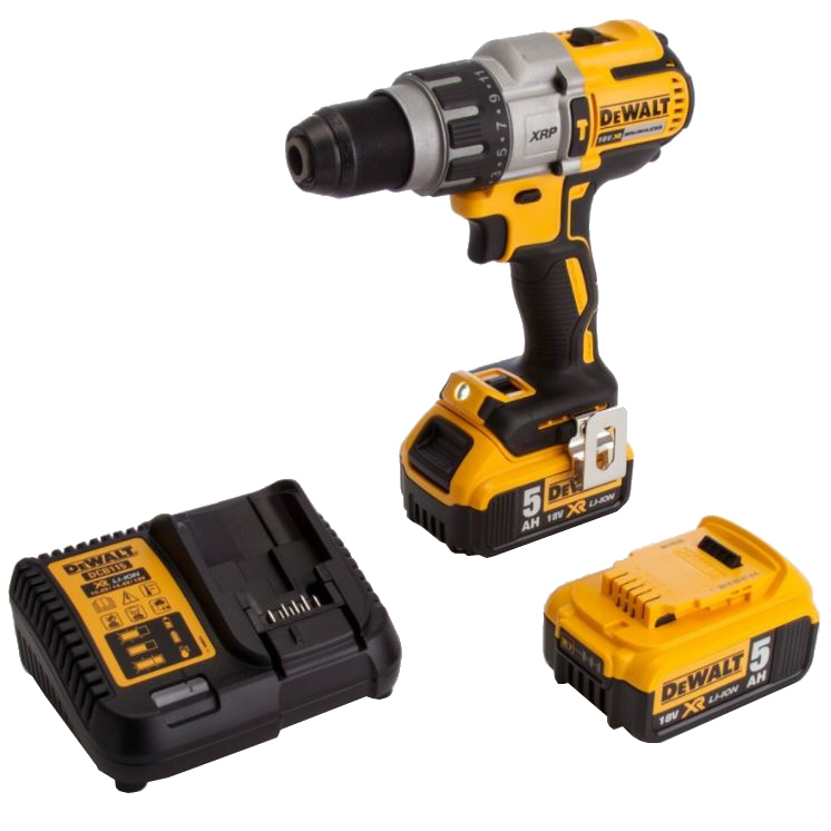 Дриль-шуруповерт DEWALT DCD996P2 Тип живлення акумулятор