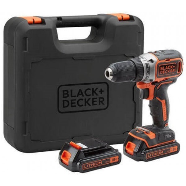 Дрель-шуруповерт BLACK&DECKER BL186KB Патрон быстрозажимной