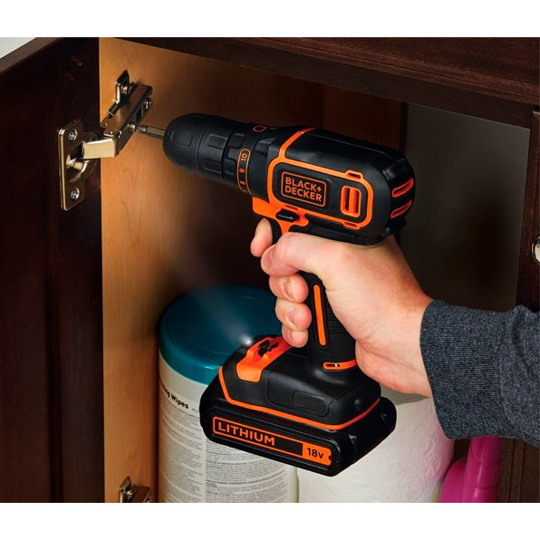 Дриль-шуруповерт BLACK&DECKER BDCDC18B Патрон швидкозатискний