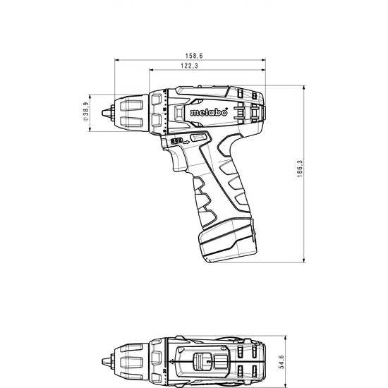 Шуруповерт METABO PowerMaxxBS (600079550) Тип акумулятора Li-Ion