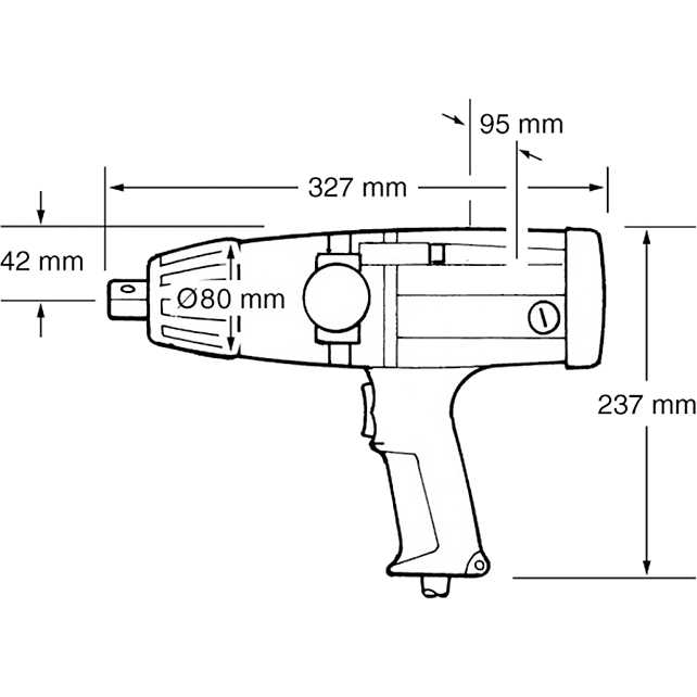 Гайковерт MAKITA 6906 Аксессуары в комплекте кейс