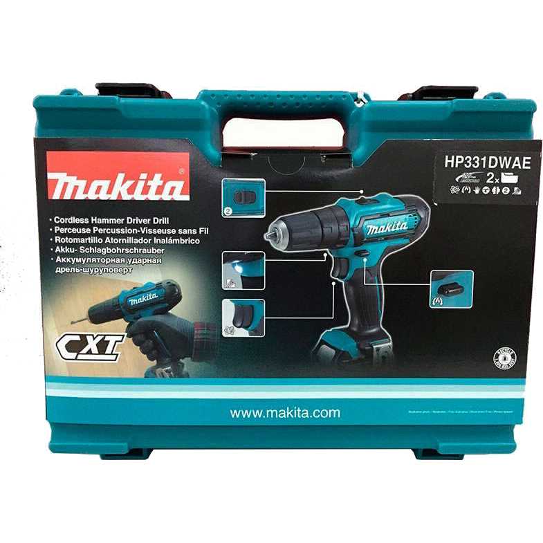 Зовнішній вигляд Дриль-шуруповерт MAKITA HP331DWAE