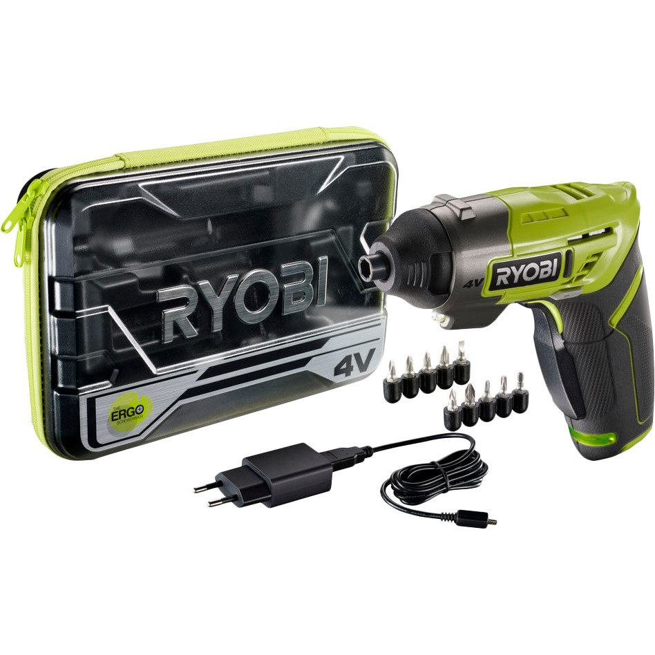 Отвертка аккумуляторная RYOBI ERGO-A2 (5133003409) Тип питания аккумулятор