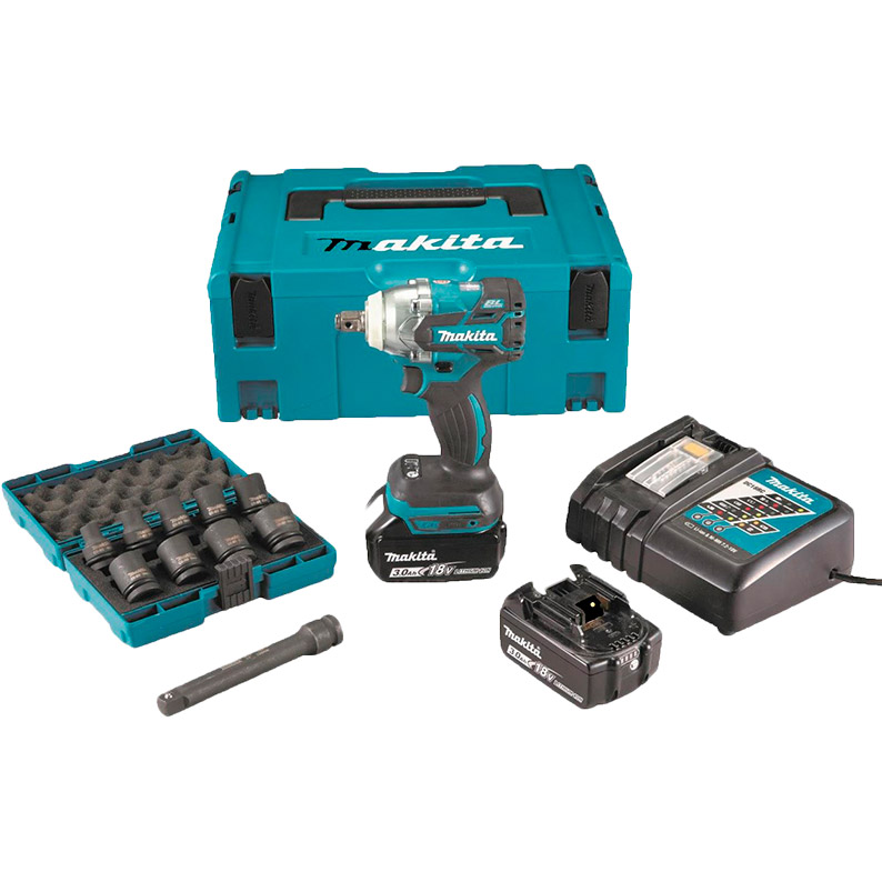 

Гайковерт MAKITA DTW285RFJX, Гайковерт DTW285RFJX ударний, 18В, 3 Ач