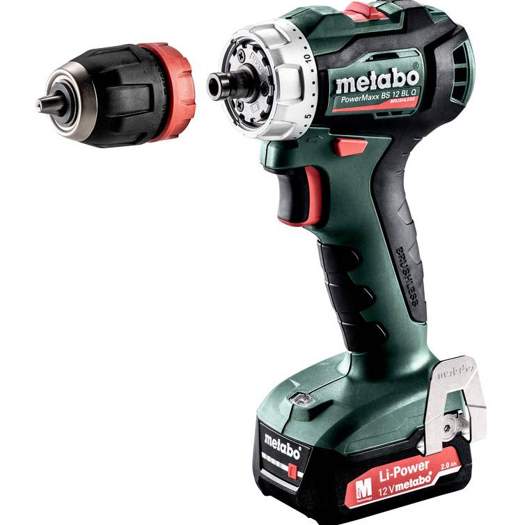 Дрель-шуруповерт METABO PowerMaxx BS 12 BL (601039500) Патрон быстрозажимной