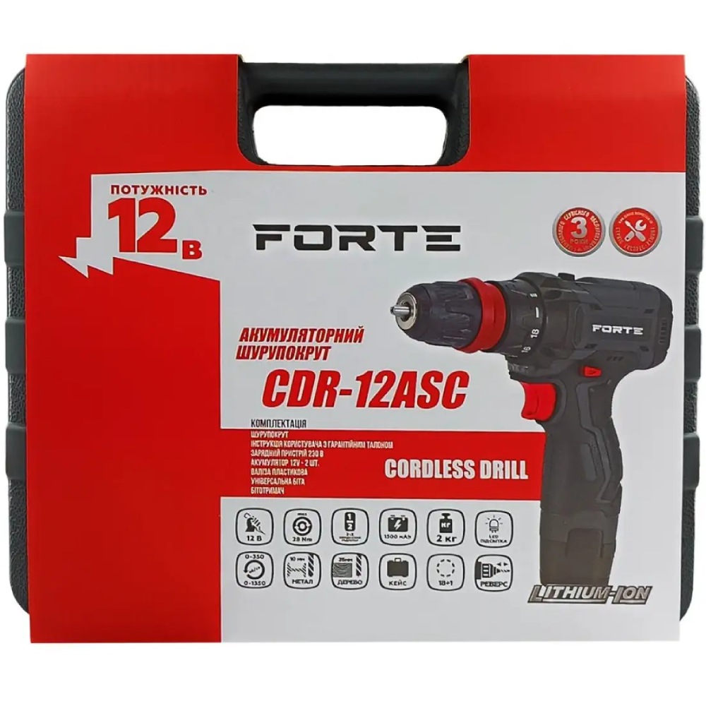 Покупка Дриль-шуруповерт FORTE CDR-12ASC