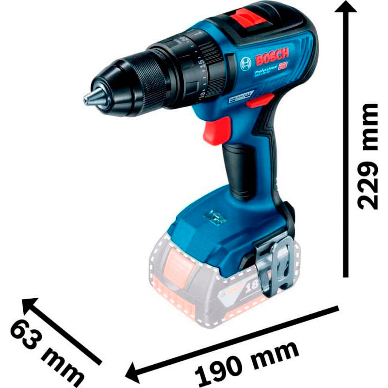 Заказать Дрель-шуруповерт BOSCH GSB 18 V-50 Professional (0.601.9H5.106)