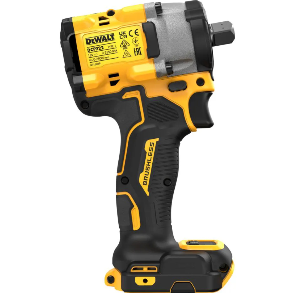 Гайковерт ударний DEWALT DCF922N Напруга акумулятора 18