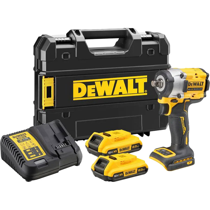 Гайковерт ударний DEWALT DCF921D2T Тип акумулятора Li-Ion