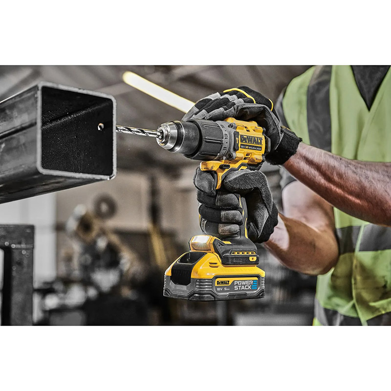 Зовнішній вигляд Набір DEWALT дриль-шуруповерт DCD805 + шуруповерт DCF850 (DCK2050H2T)