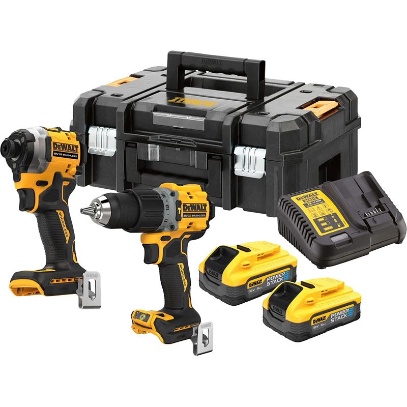 Набор DEWALT дрель-шуруповерт DCD805 + шуруповерт DCF850 (DCK2050H2T)