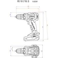 Дрель-шуруповерт METABO BS 18 LT BL Q (602334800)