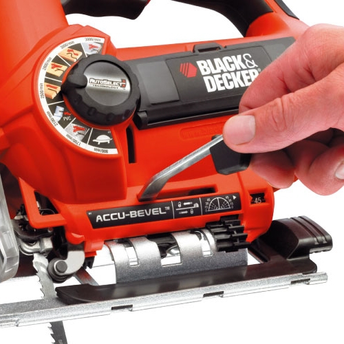 Электролобзик BLACK & DECKER KS900EK Глубина пропила стали 5