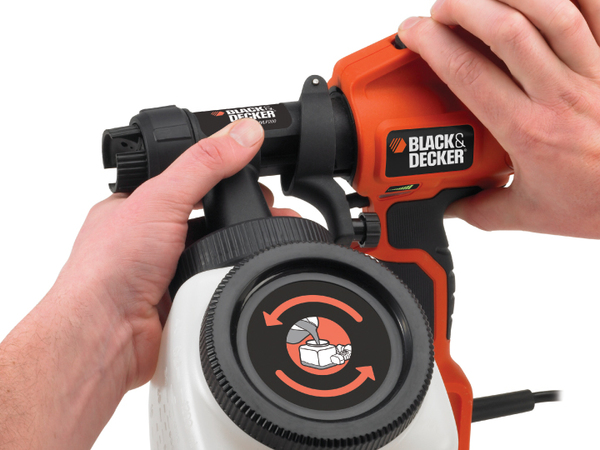 Краскопульт BLACK&DECKER HVLP200 Мощность 400