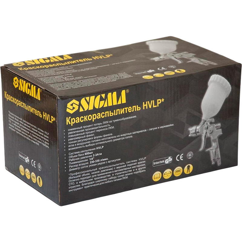Краскопульт SIGMA HVLP 1.3 мм + 1.8 мм (6812151) Заказать Краскопульт SIGMA HVLP 1.3 мм + 1.8 мм (6812151)