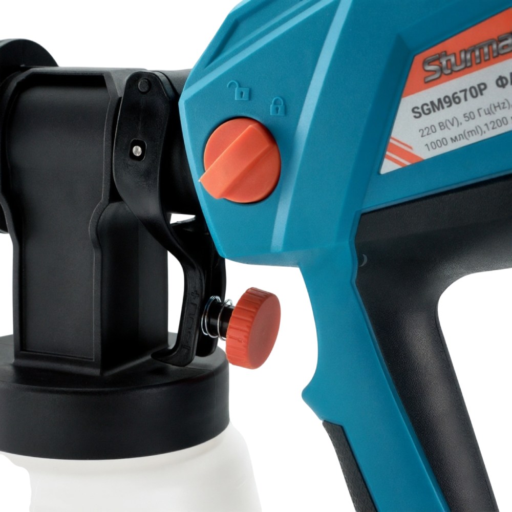 Краскопульт STURMAX SGM9670P Об'єм контейнера 1000