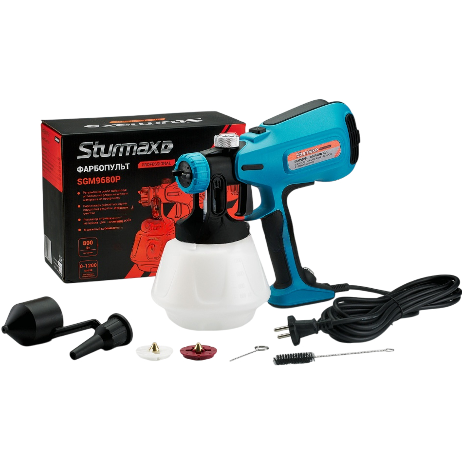 Краскопульт STURMAX SGM9680P Об'єм контейнера 1200