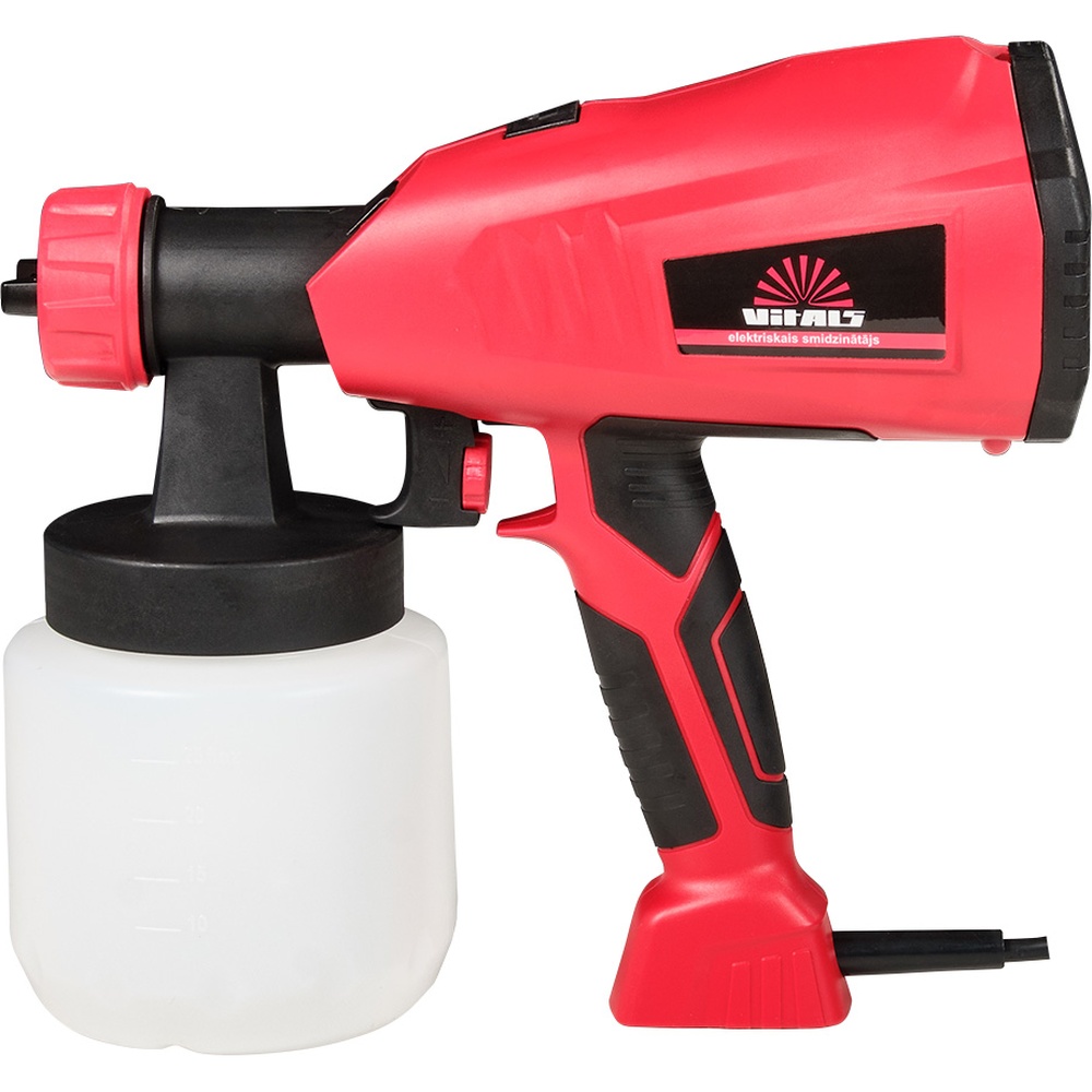 Краскопульт VITALS Es 7060JS (54828R) Дополнительно встроенный компрессор; регулятор расхода материала; три режима факела; регулировка направления распыления; воздушный фильтр; питание 230 В / 50 Гц