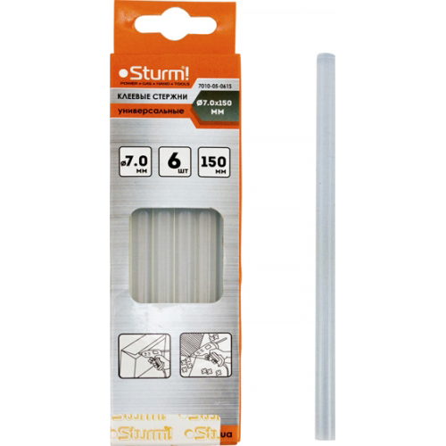 

Клеевые стержни STURM White (7010-05-061S), 7010-05-061S Стержні для клейового