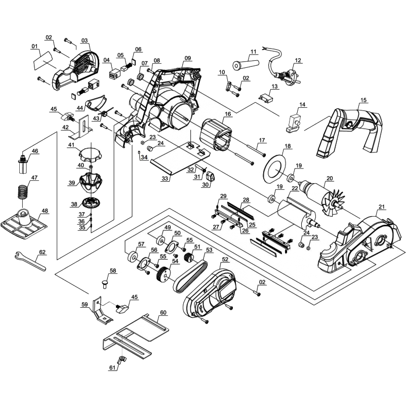 Електрорубанок EINHELL TC-PL 750 (4345310) Оберти на холостому ходу 17000