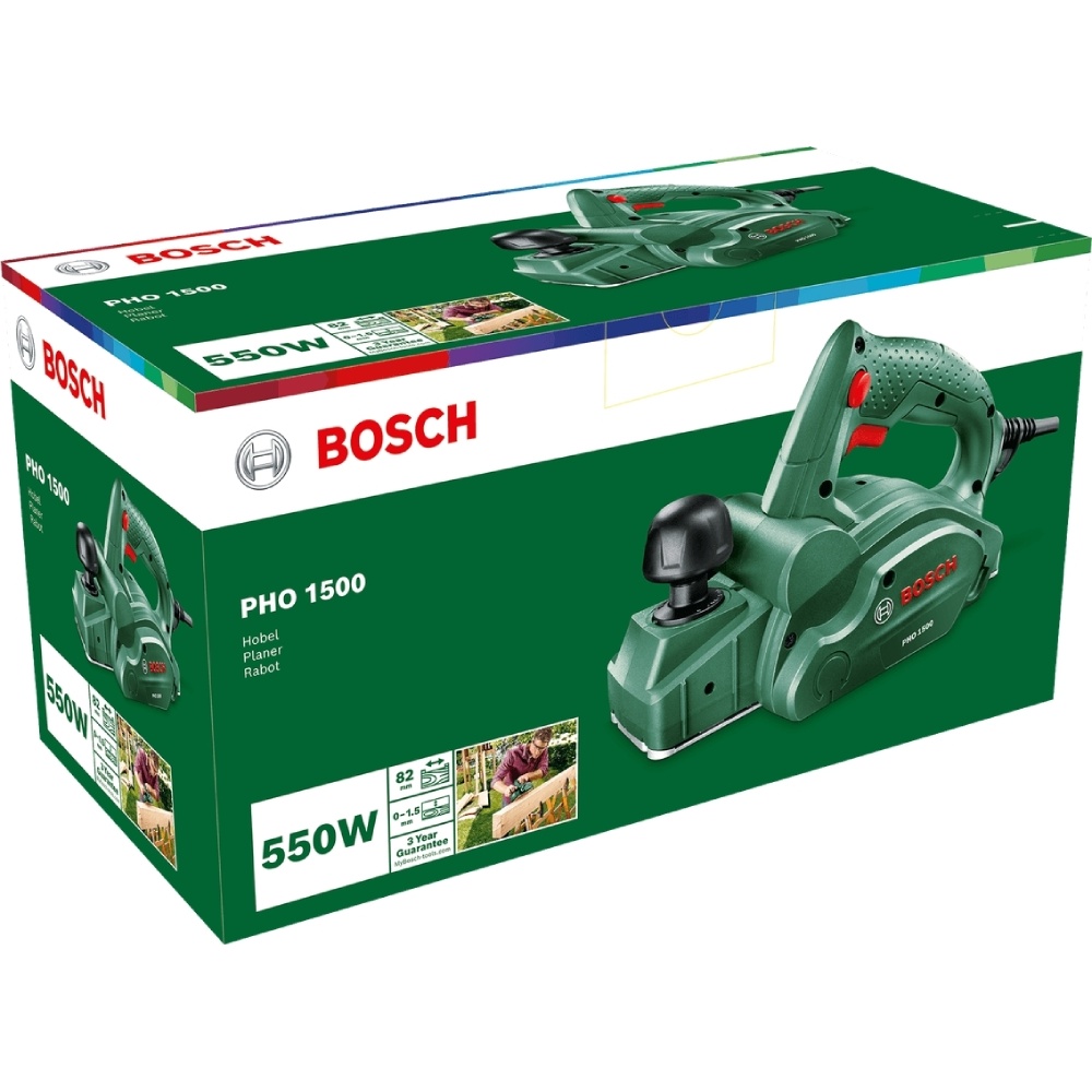 Електрорубанок BOSCH PHO 1500 (0.603.2A4.000) Глибина стругання 1.5