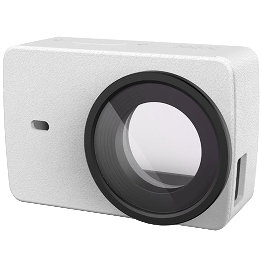 Защитный комплект Xiaomi Yi 4K Camera объектив + кожаный чехол White (YI-91005)