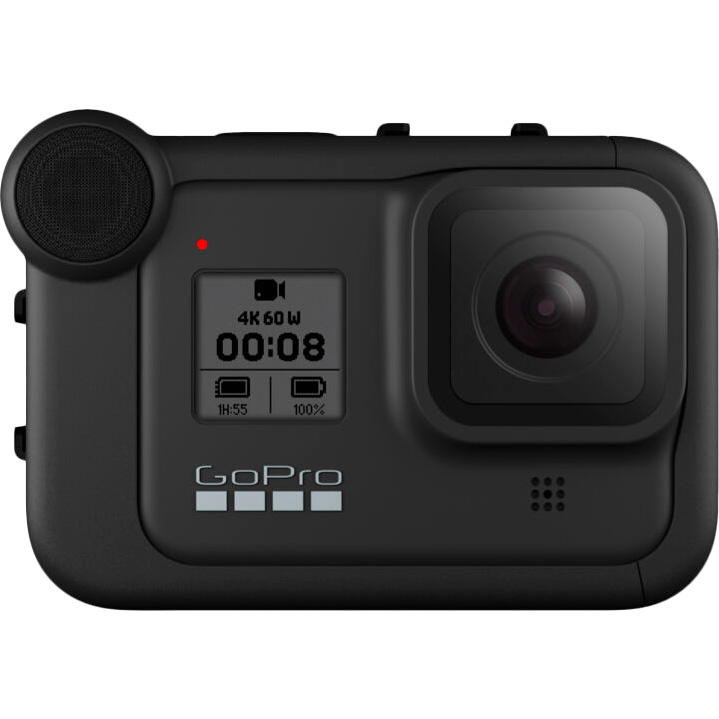 Медіамодуль GOPRO Media Mod HERO8 (AJFMD-001) Особливості Встроенный направленный микрофон; 2 крепления «холодного башмака»; Микрофонный порт 3.5 мм; Выходной порт HDMI