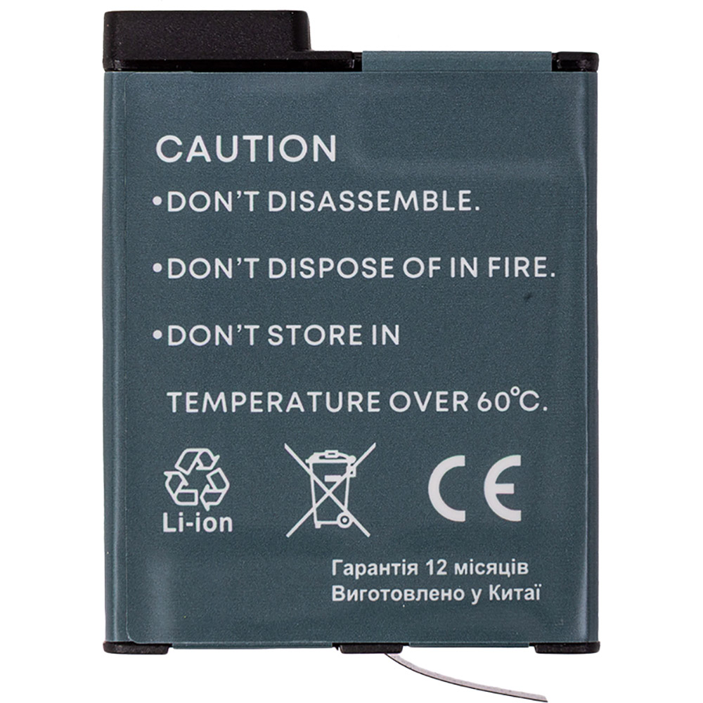 Батарея POWERPLANT для DJI Osmo Action 5 1950mAh (CB971503) Додатково Тип аккумулятора: Li-Ion; Напряжение: 3,87 В; Ёмкость: 1950 мАч