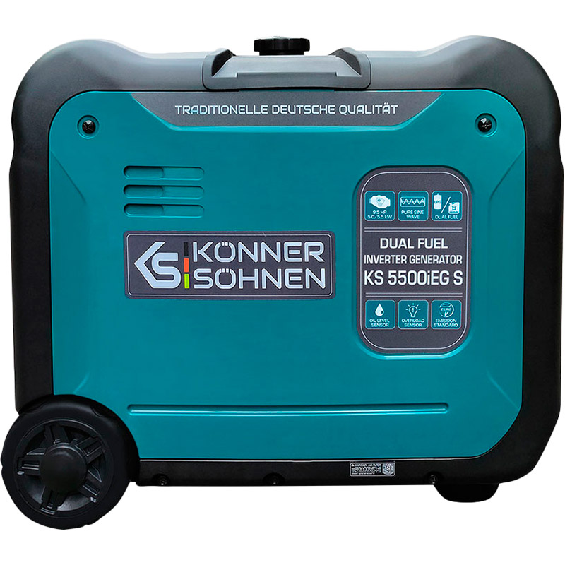 Генератор инверторный KONNER&SOHNEN KS 5500iEG S Номинальная мощность 5