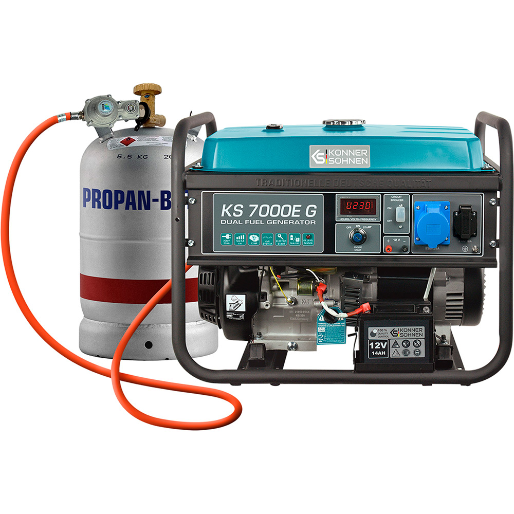 Генератор KONNER&SOHNEN KS 7000E G Максимальна потужність 5.5