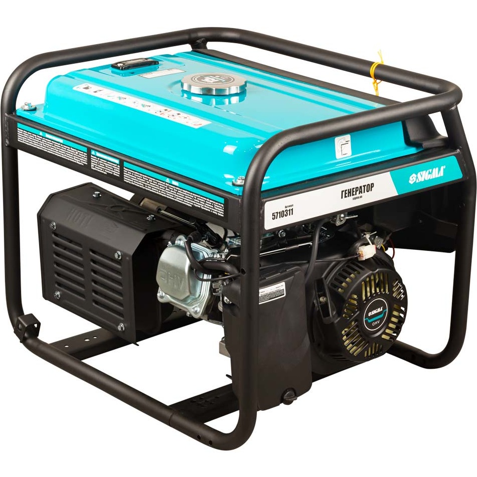 Генератор бензиновый SIGMA 5.0/5.5кВт (5710311) Выходное напряжение  220