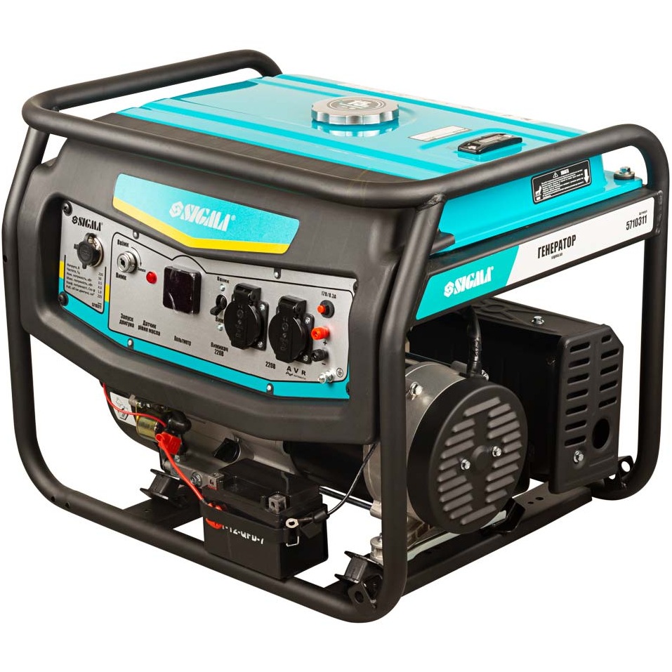 Генератор бензиновый SIGMA 5.0/5.5кВт (5710311) Двигатель четырехтактный