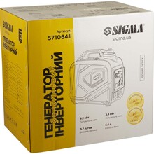 Генератор інверторний бензиновий SIGMA 3.2/3.4 кВт (5710641)