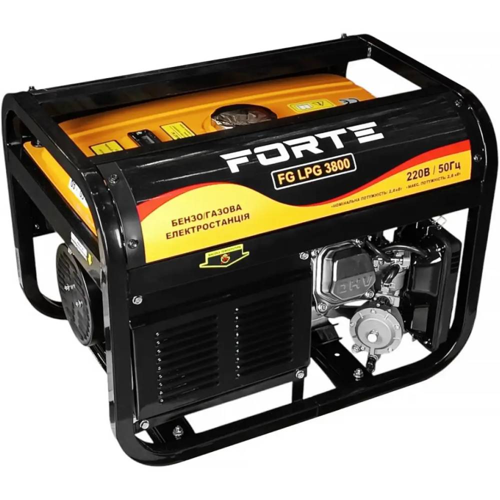 Генератор Forte FG-LPG3800 (58391) Генератор Forte FG-LPG3800 (58391) Выходное напряжение 220