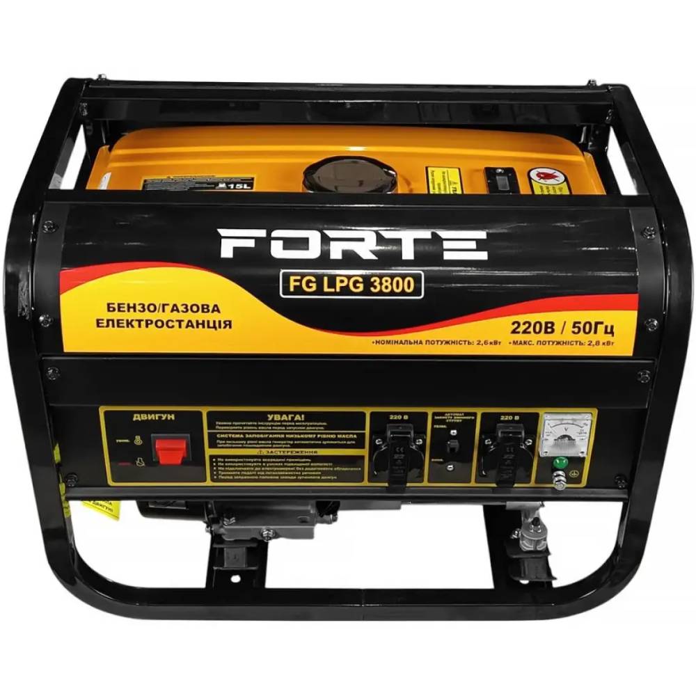 Генератор Forte FG-LPG3800 (58391) Внешний вид Генератор Forte FG-LPG3800 (58391)