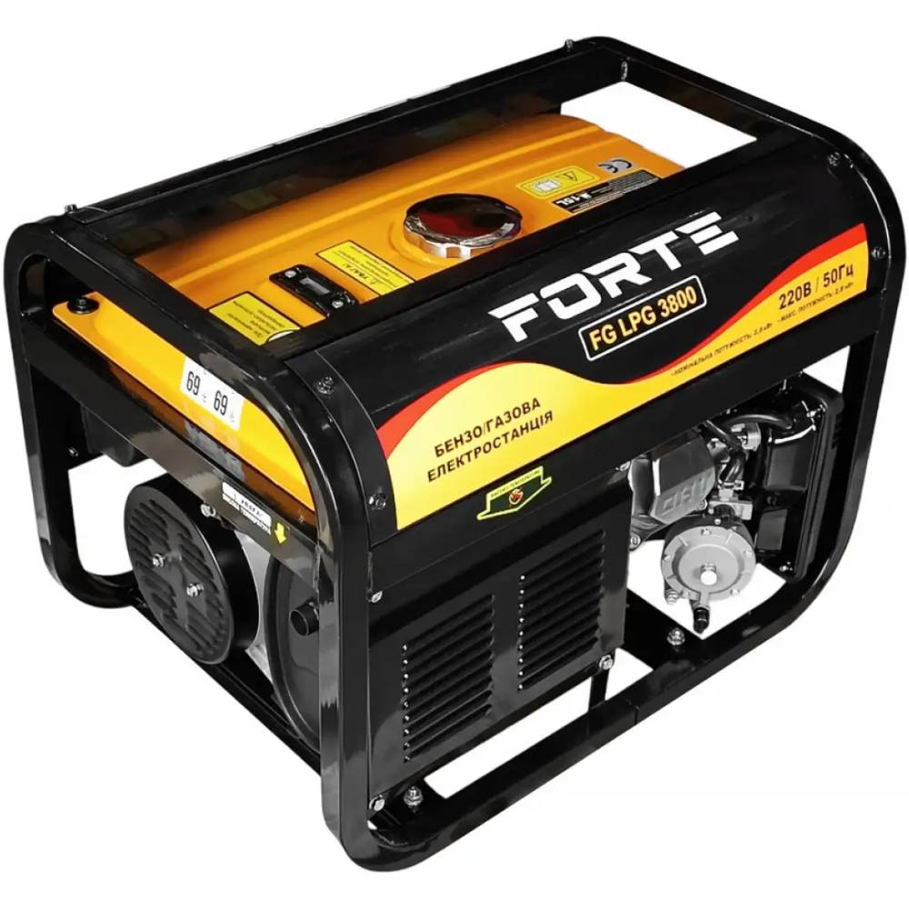 Генератор Forte FG-LPG3800 (58391) Генератор Forte FG-LPG3800 (58391) Выходное напряжение  220