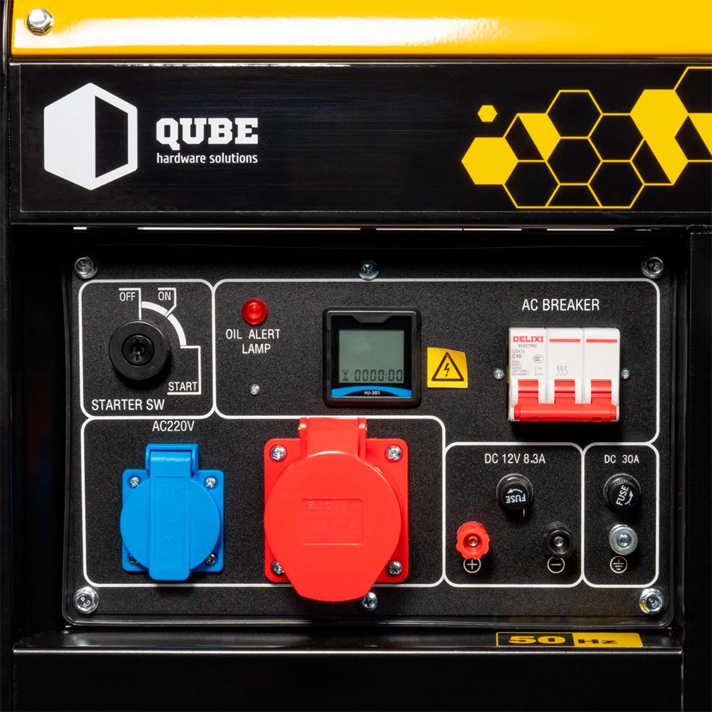 Фото 14 Генератор дизельний QUBE 3 фази 8.1 kW (QFED10000XE-3)